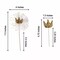 9 White Gold Mini Sequin Crown Cake Topper Set Wedding Party Events Decorations